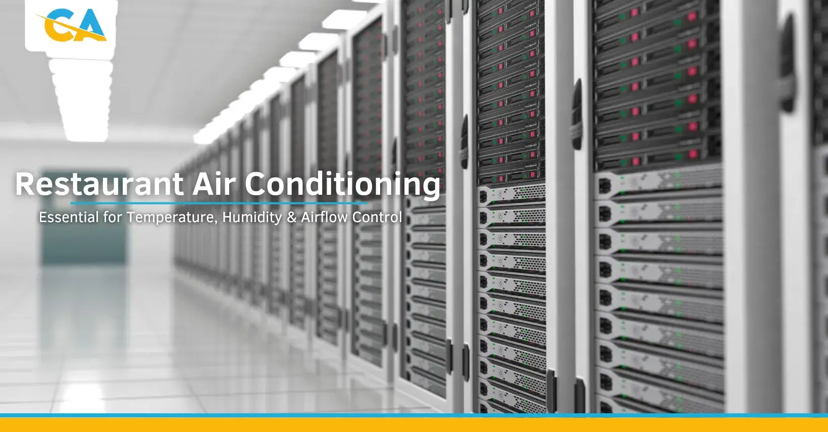 Server room air conditioning guide Rows of server racks in a cooled server room